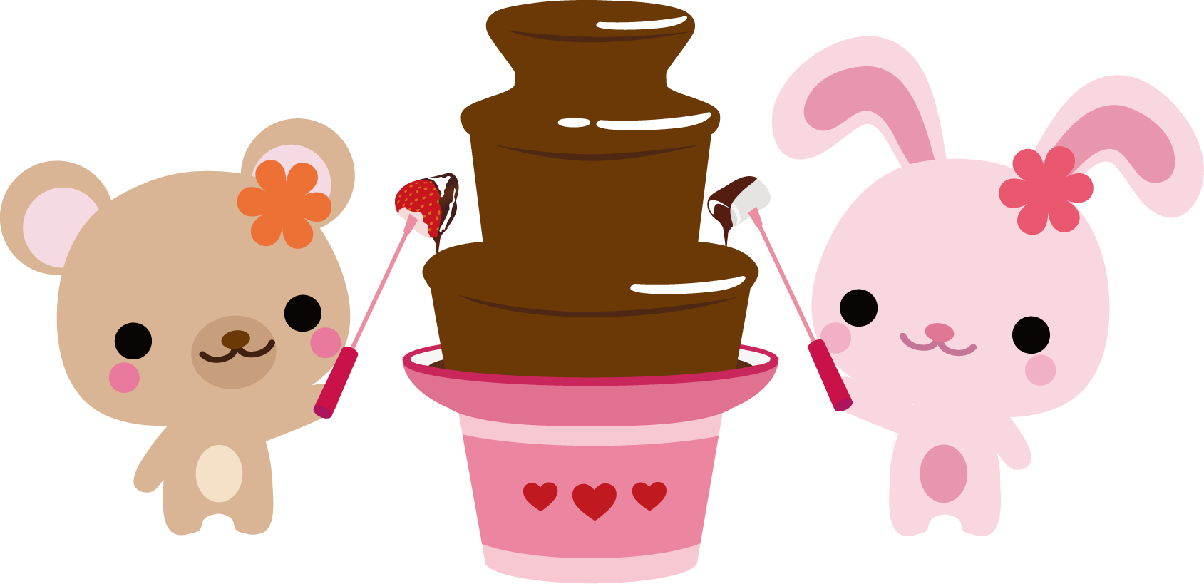 可愛い動物のイラスト市場 バレンタイン チョコレートのイラスト 無料イラスト