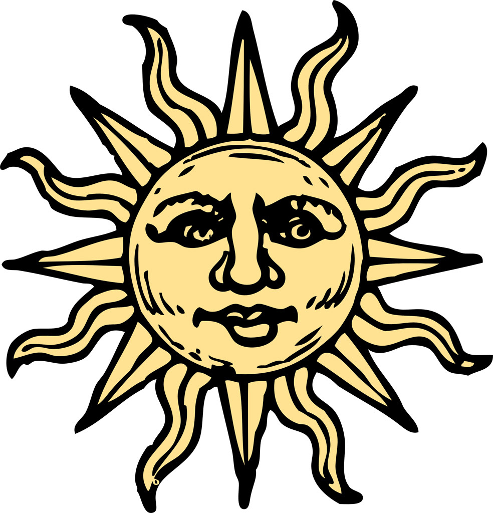 ロイヤリティフリーかっこいい アート 太陽 イラスト