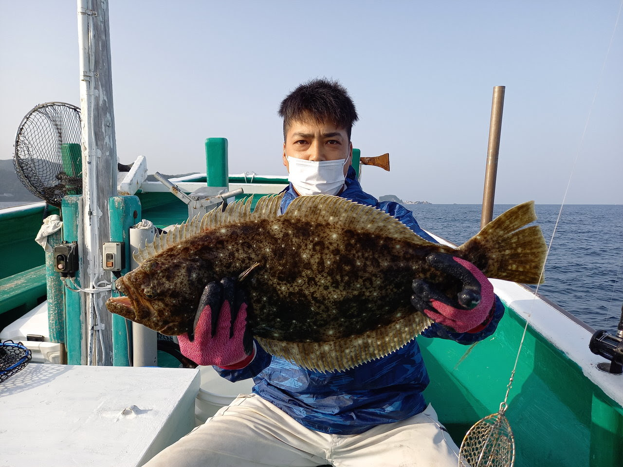 ヒラメの釣果 21年5月9日 大南荘勝丸 和歌山県 栖原港 ベリー釣船予約