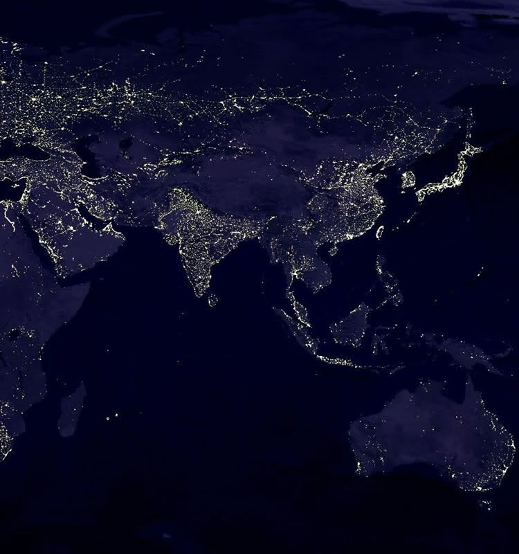 Europe at night