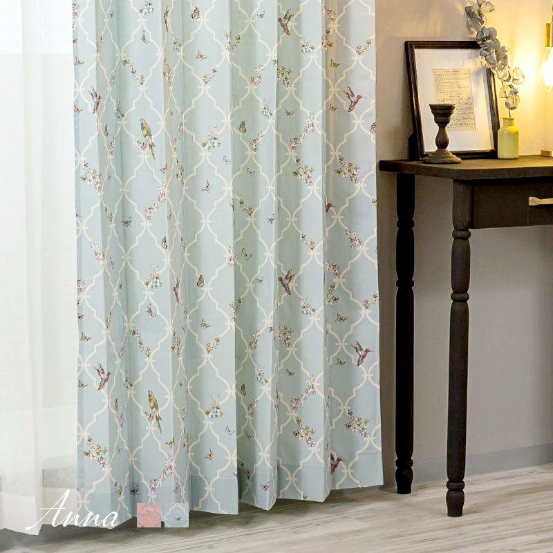 開店記念セール カーテン シャビー フレンチモロッカン ビニールカーテン おしゃれ 大型レール ブルー 光を通すカーテン 壁紙 マラケシュ柄 ウォッシャブル ピンク コットン100 スペイン Yh991 アンナ 2枚組 Okc カーテン カーテンレール 窓際貴族縫製のプロ職人
