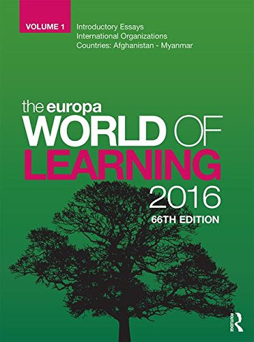The Europa World of Learning 2016From Routledge