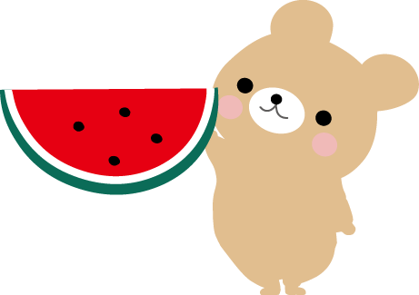西瓜 すいか のイラスト 無料イラスト フリー素材