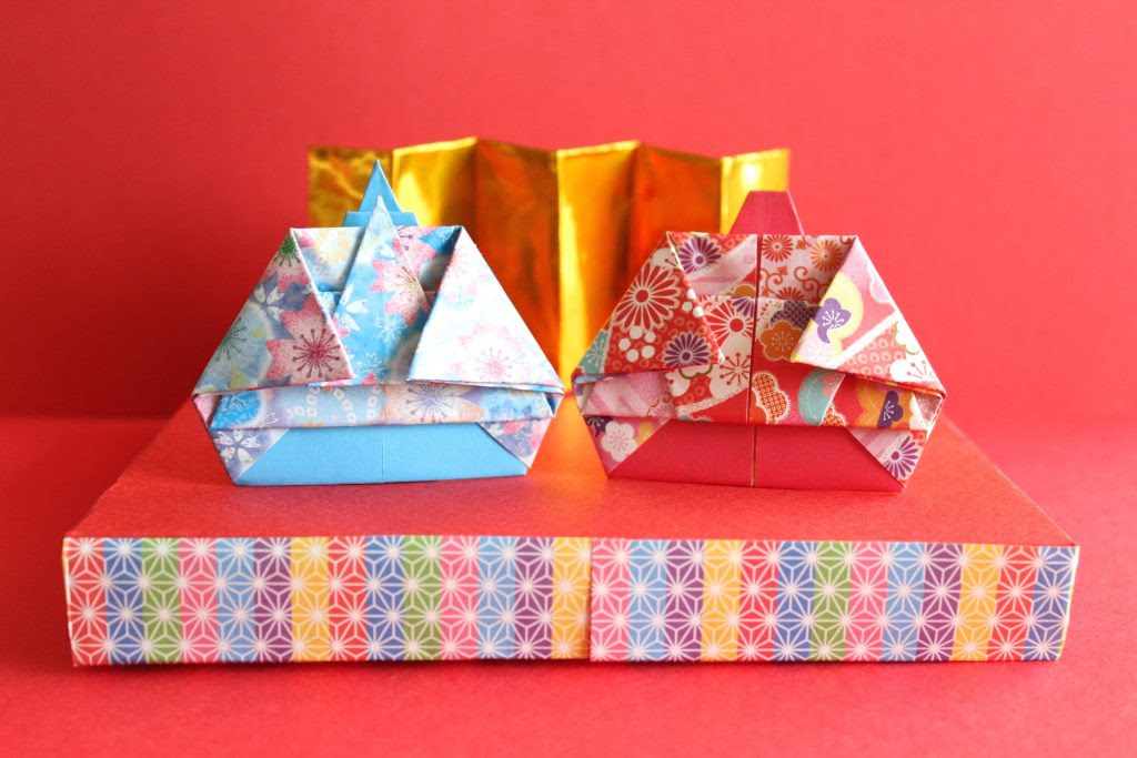 ひな祭りの折り紙 3月 簡単な雛飾りの折り方まとめ 五段並びも手作りできる