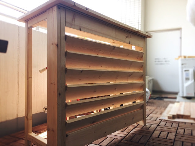 エアコン室外機カバー制作 その1 ｄｉｙ初心者日記