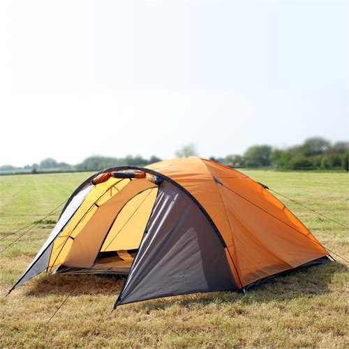 North Gear Mars Tente Camping Igloo 4 Personnes Orange 