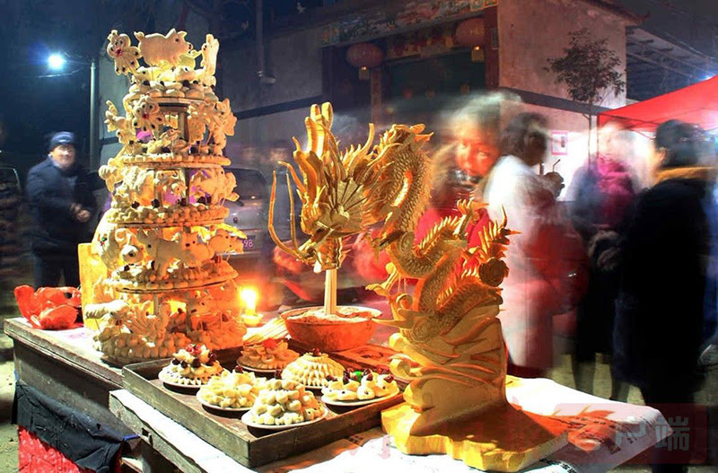 过灯节乐翻天用花糕 蒸享 幸福 河南文明网