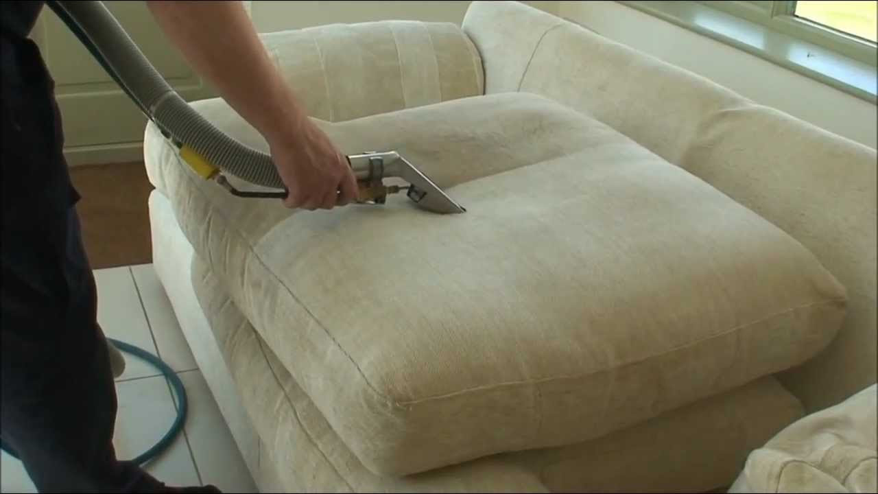  Sofa cleaning using steam - YouTube