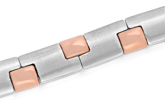 Original-Foto 2, DESIGNER-GOLDARMBAND, ROTGOLD WEISSGOLD 18K/750, LUXUS!