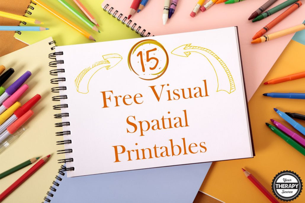 Info Fifteen Complimentary Visual Spatial Printables