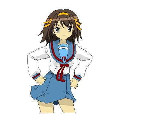 ハルヒ好きな俺がハルヒアニメのgif貼っていくわ