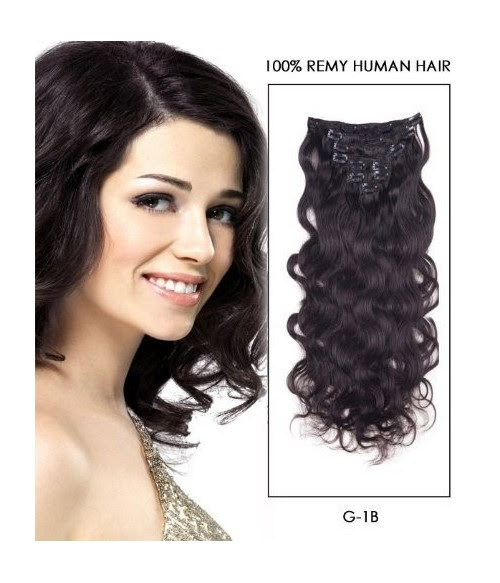 Body Wave Clip In Indian Hair Extensions