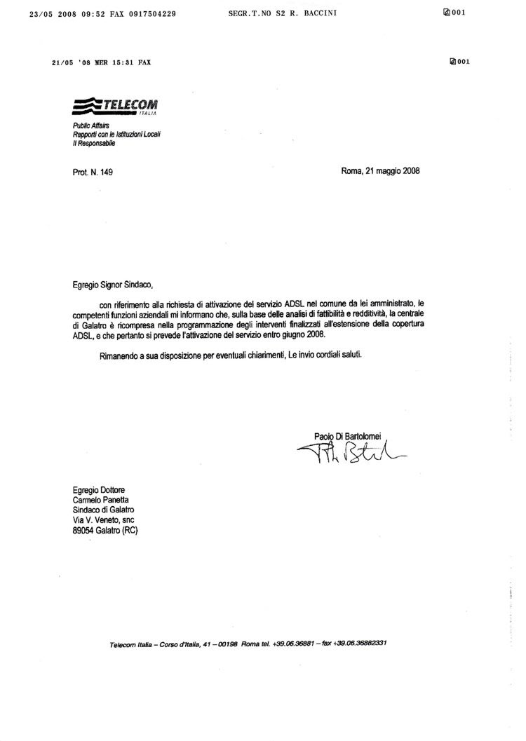 GALATRO TERME NEWS - Archivi Generali - Cronache, Maggio 2008