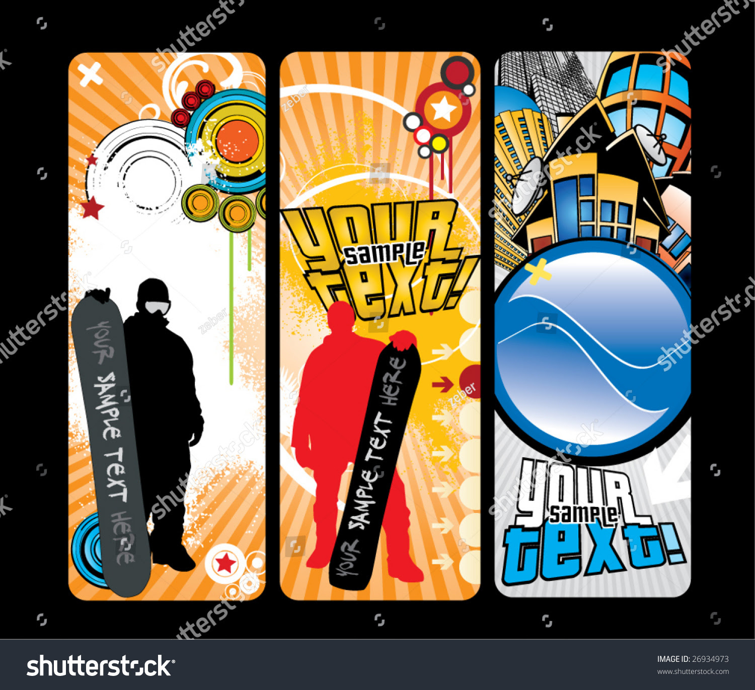 Banners Design Stock Vector Illustration 26934973 : Shutterstock