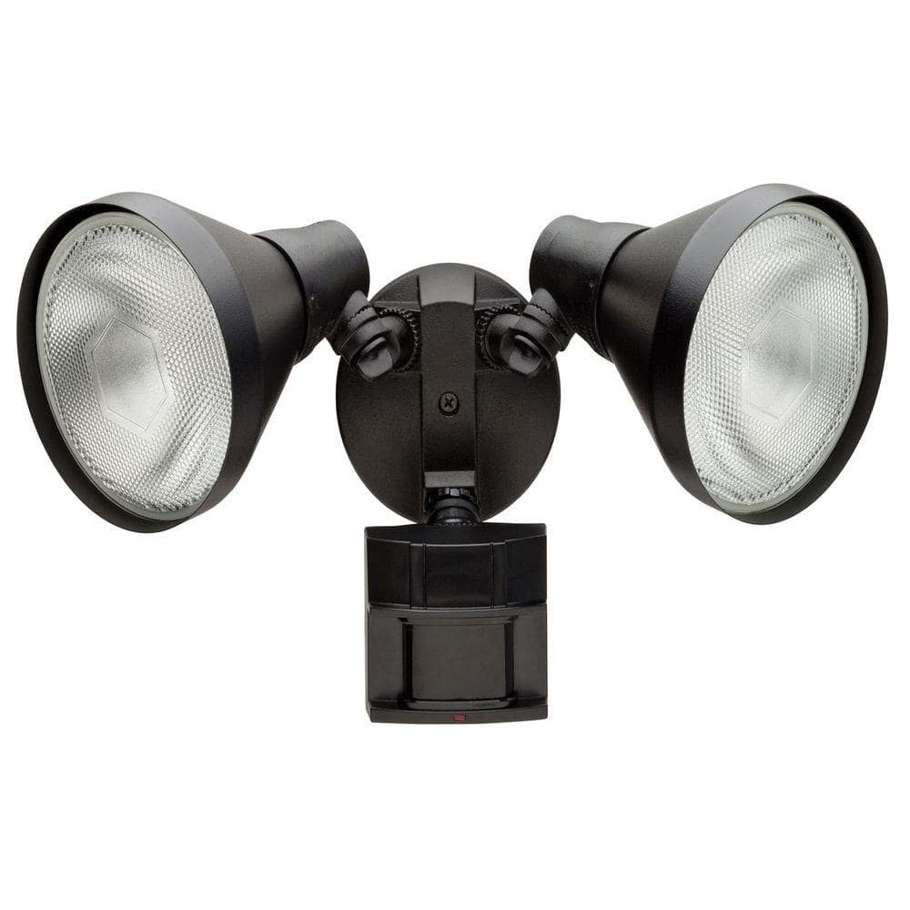 Defiant 180 Degree Black Motion-Sensing Outdoor Security ...