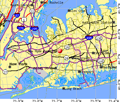 New Hyde Park Map New Hyde Park, New York (NY 11040) profile: population, maps, real 