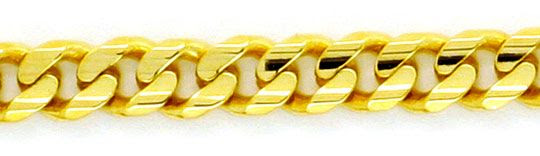 Foto 2, Massive Flachpanzer Goldkette 6-Fach Diamantiert Luxus!, K2131
