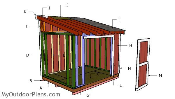 8x10 lean to shed plans myoutdoorplans free