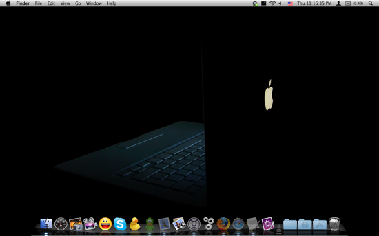 dark wallpapers. MacBook in the Dark. Wallpaper