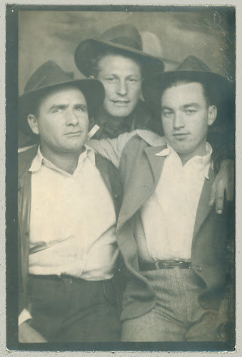 Trio in a photobooth