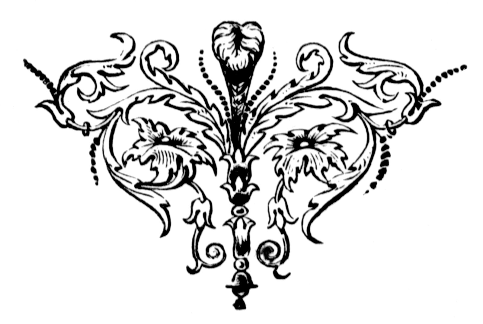 Floral motif  ClipArt ETC