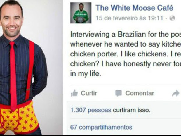 Após fazer piada com brasileiro, Paul Stenson foi acusado de xenofobia e alvo de campanha online (Foto: Reprodução/BBC)