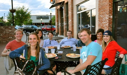 A few of us met up at Liberty to enjoy dinner outside and to welcome Jack