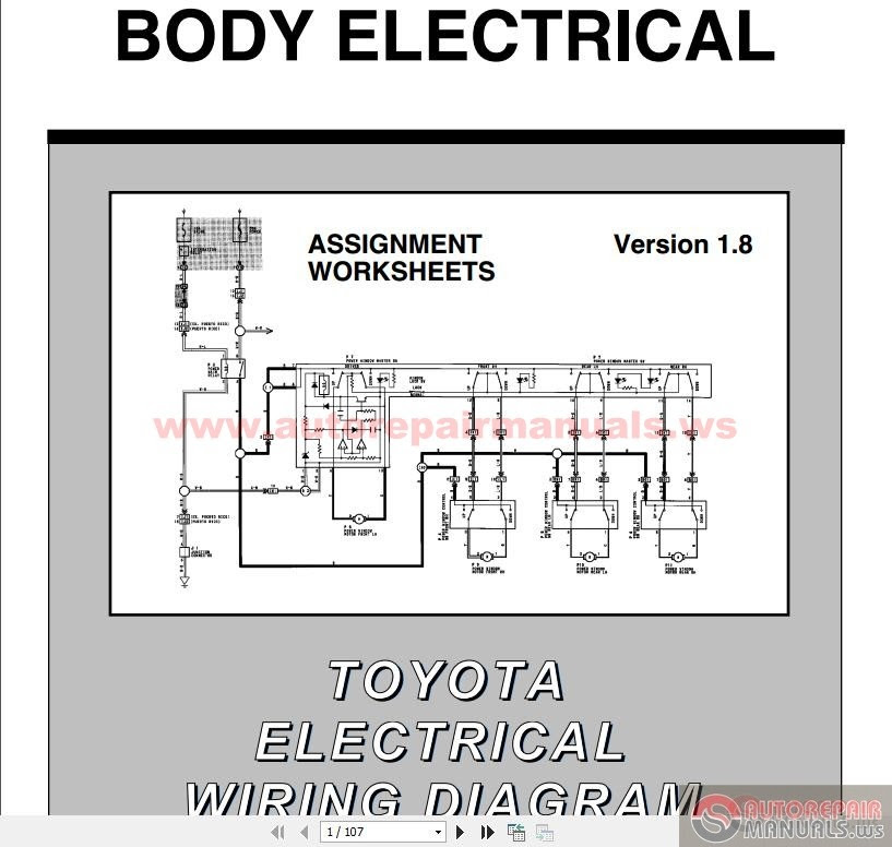 Electrical Wiring Diagram Toyota Land Cruiser Body Repair Manual ...