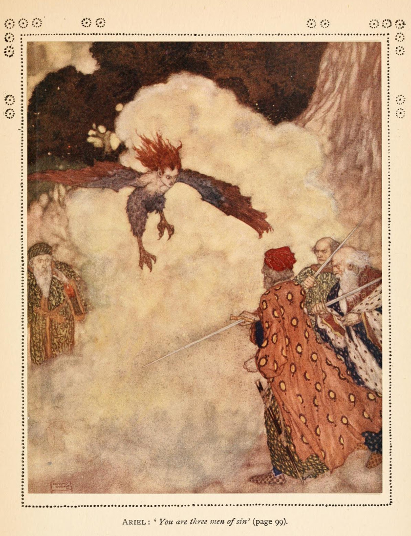Edmund Dulac - Illustration from Shakespeare's Comedy Of The Tempest