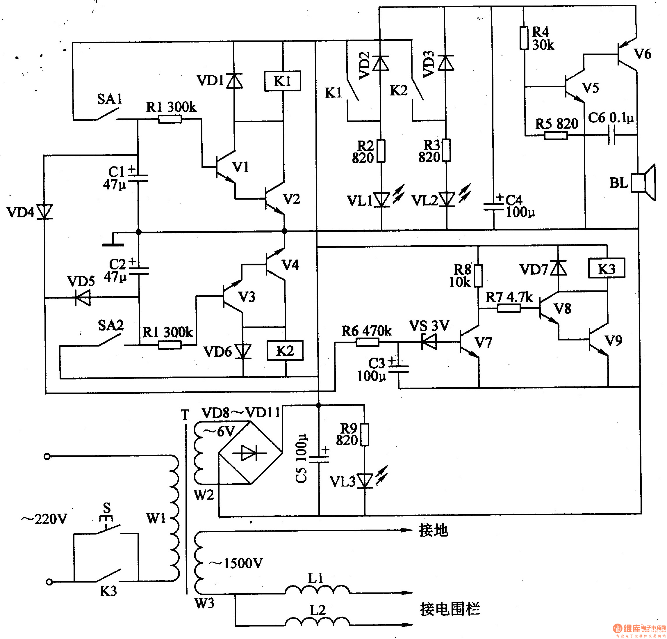 Electric fence control circuit 5 - Control_Circuit ...
