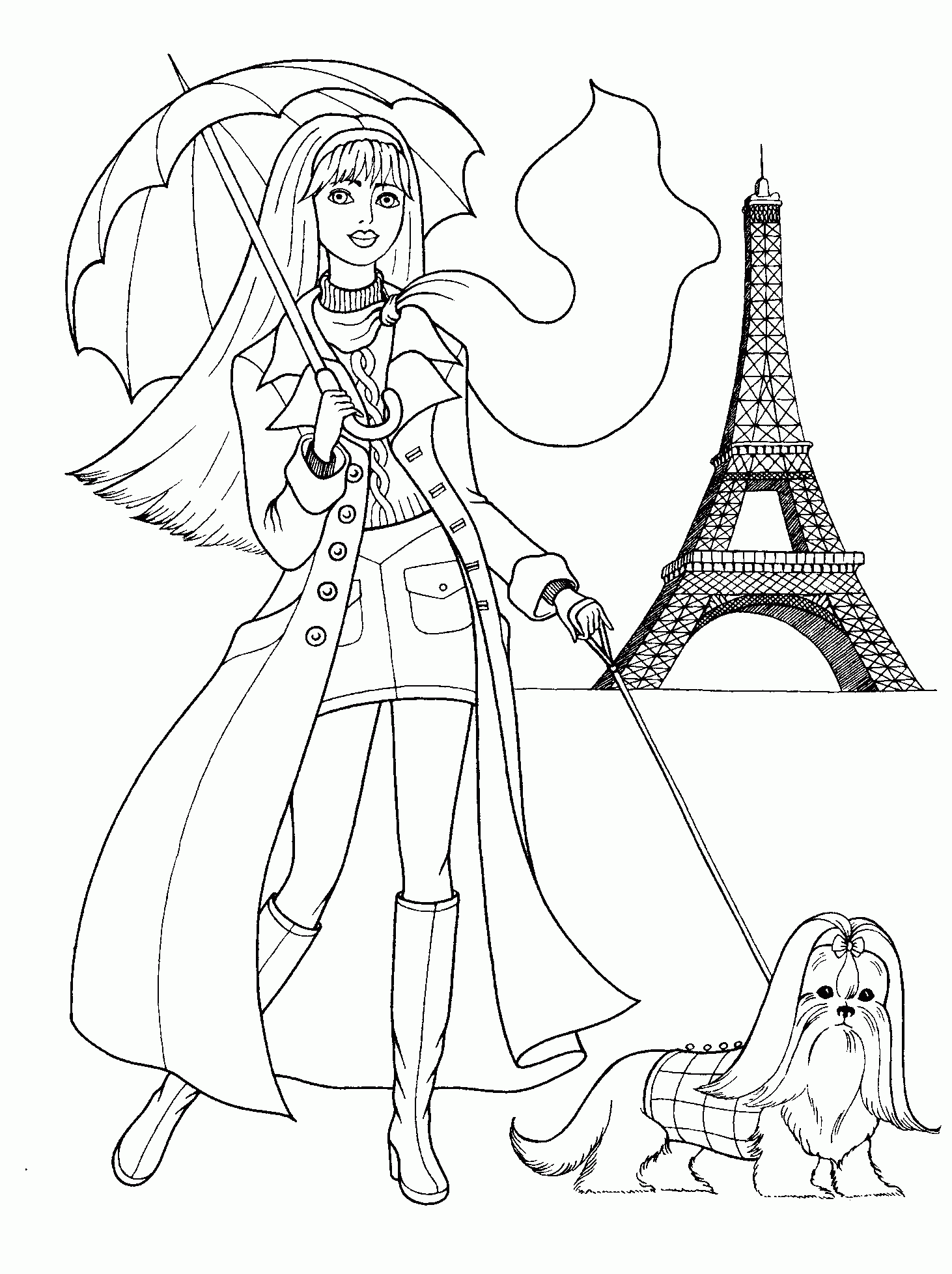 Fashion Coloring Pages For Girls Printable - Coloring Home