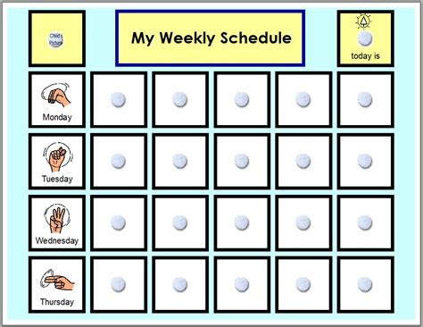 Organizing events, meetings, and other activities can be a daunting task. visual schedule pictures for home printable receipt template