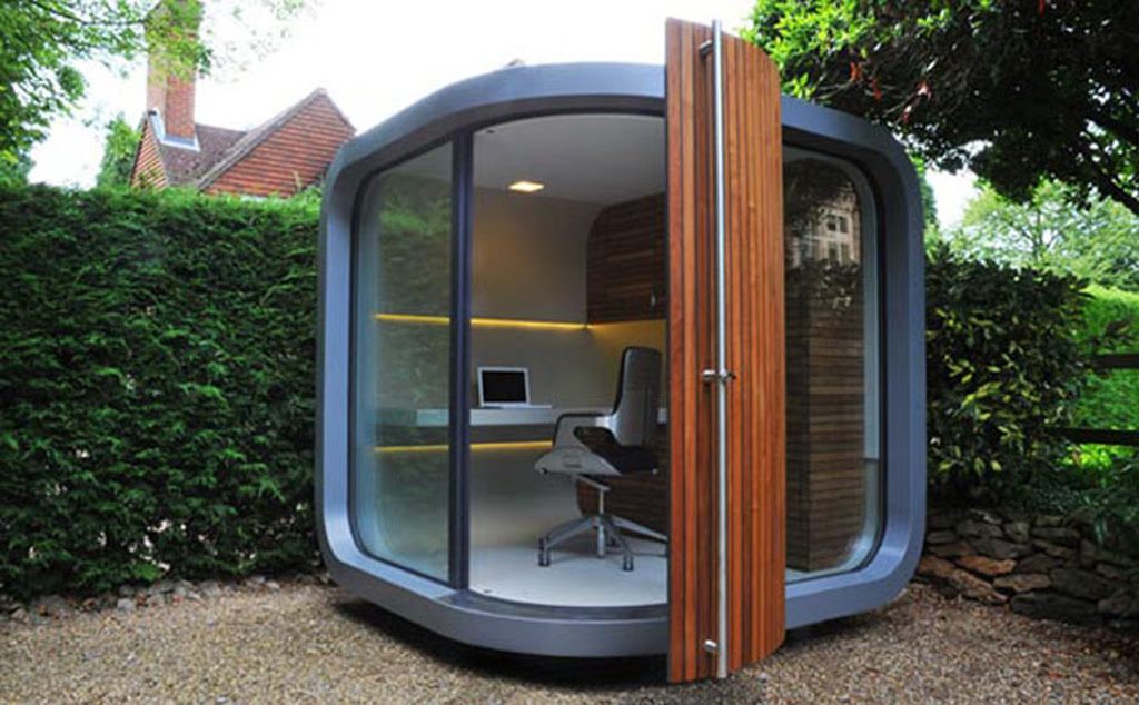 Creative Modern Small Prefab Home Office Design in Backyard ...