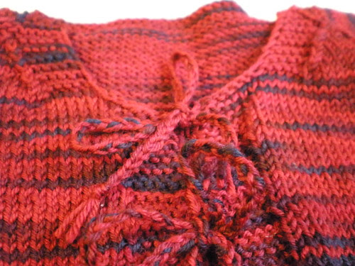Knitted Baby Cardigan Detail