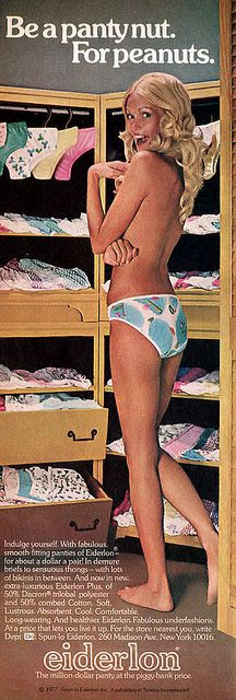 Underwear advertisement -  December 1976. OMG! Its an ad designed for ME!