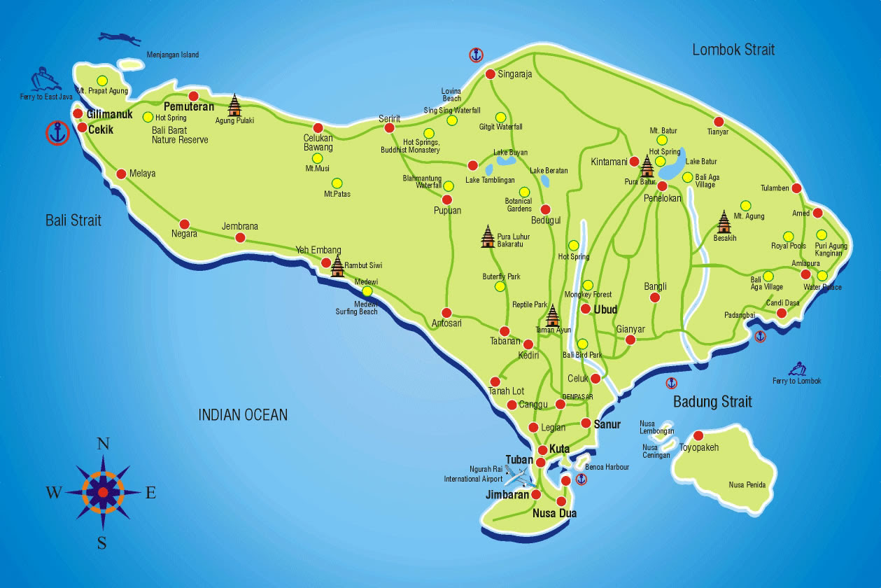 Download this Bali Road Map Small... picture