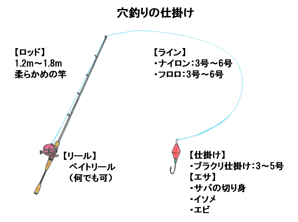 海釣り初心者にオススメ 穴釣りの基本 道具の選び方から釣り方までを徹底解説 釣りの技法