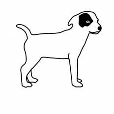 ジャック ラッセル テリア シルエット イラストの無料ダウンロードサイト シルエットac