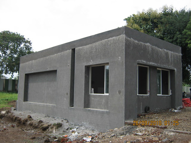 Vastushodh' 2 BHK Flat for Rs. 20 Lakhs (all inclusive property price) near Warje, on Karve Road, close to NDA Gate, at Kondhawe Dhawade Pune 411 023 - construction of  the sample flat IMG_3072