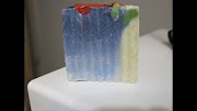 soap making business Making and cutting ombre effect soap with seahorses