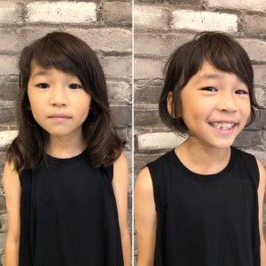 簡単 前髪の切り方 ななめショートバングで可愛くする方法 キッズカット 東京 Es