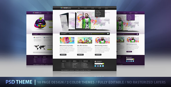Bohio Studio PSD - Creative PSD Templates