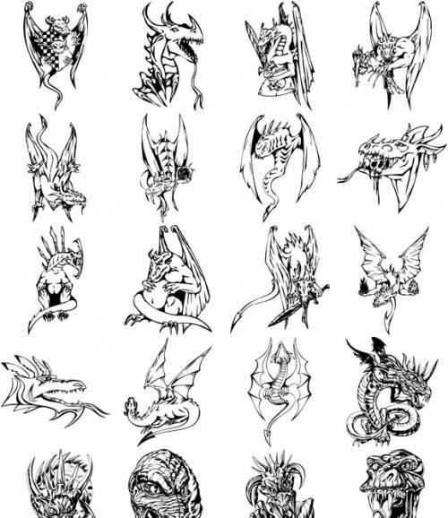 ECCENTRIC TATTOO DRAGON DESIGN