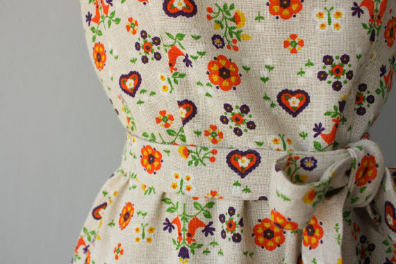 folk dress close up