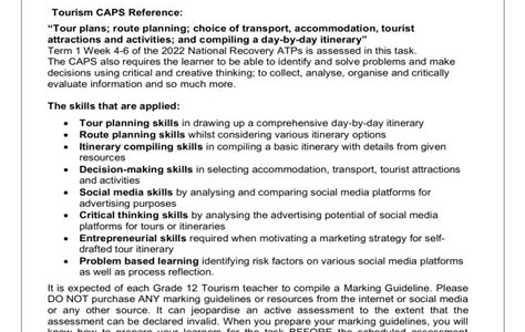 Reading Pdf 2014 caps tourism exemplar grade 12 Free PDF PDF