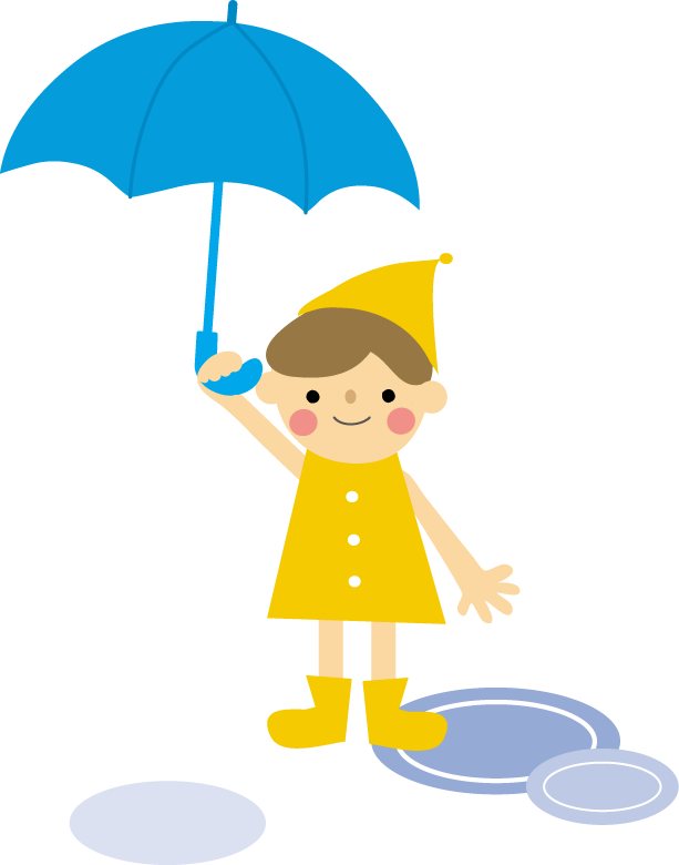 梅雨 雨 傘 のイラスト 無料 フリー素材
