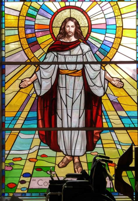 How to list typing as a skill on a resume. Stained Glass window, Jesus in Glory free image