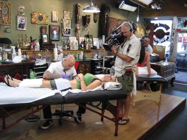 The reason for our trip was to get a tattoo at the Miami Ink Tattoo Parlor 