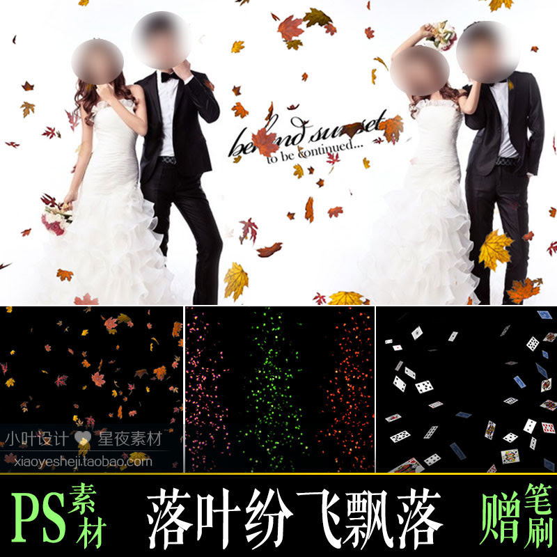 落葉素材下載 落葉素材設計 落葉素材製作 素材 淘寶海外