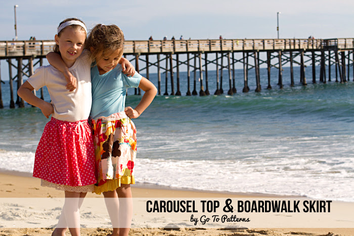 Boardwalk Skirt and Carousel Top #sewing #pattern